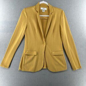 Magaschoni Ponte Knit Blazer Womens Size XSmall Collared Single Button Jacket